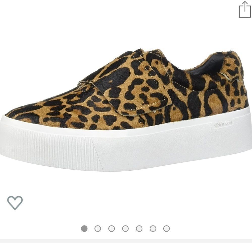 Calvin Klein Leopard Sneaker Slides